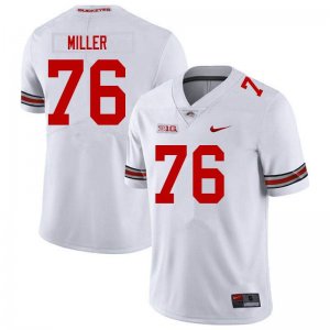 NCAA Ohio State Buckeyes Men's #76 Harry Miller White Nike Football College Jersey TWL8545UB